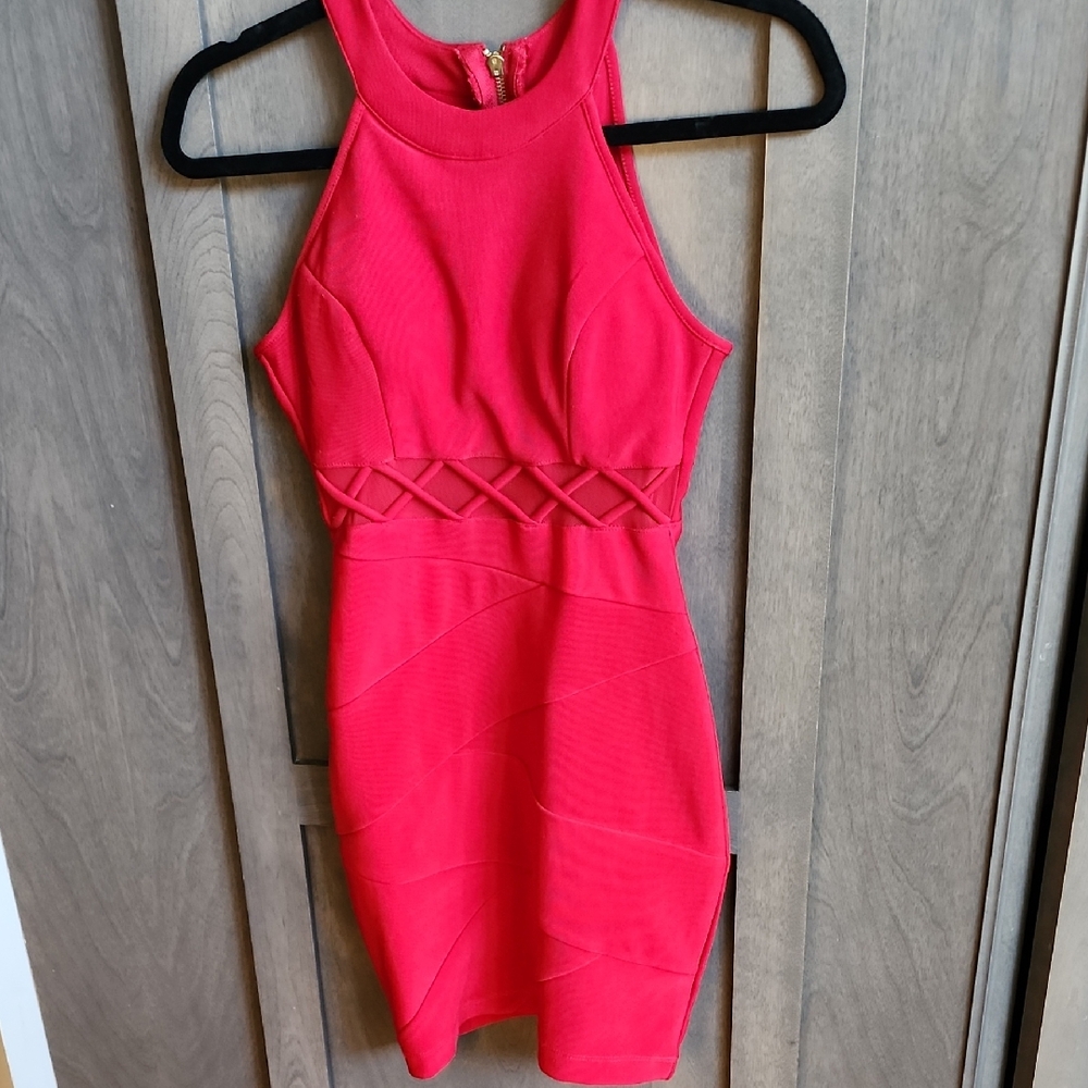 Emerald Sundae Vibrant Red Dress